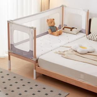 童博士拼接婴儿床实木加宽床边平接大床无缝可升降护栏宝宝儿童床
