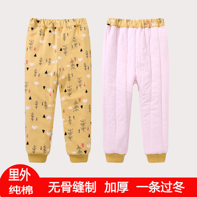 儿童棉裤冬季加厚男童保暖裤内穿女童中大童宝宝夹棉内胆一条过冬,童装/婴儿装/亲子装,裤子,淘宝优惠券,粉丝福利购,淘宝优惠卷