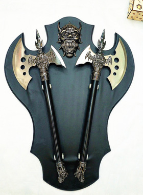 中世纪盾牌欧式风未开刃金属斧子