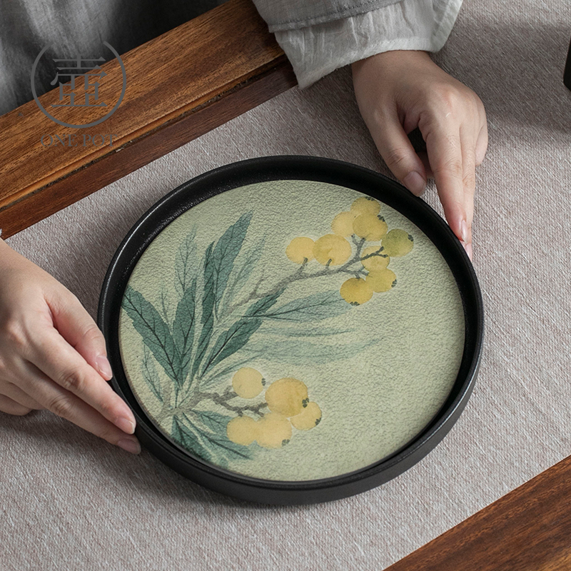 一壶速干吸水茶盘壶承