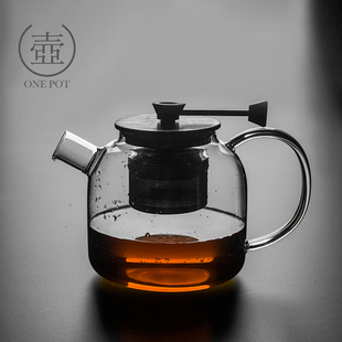 带过滤冲茶壶茶水分离耐高温加厚煮茶壶泡茶器 玻璃泡茶壶家用新款