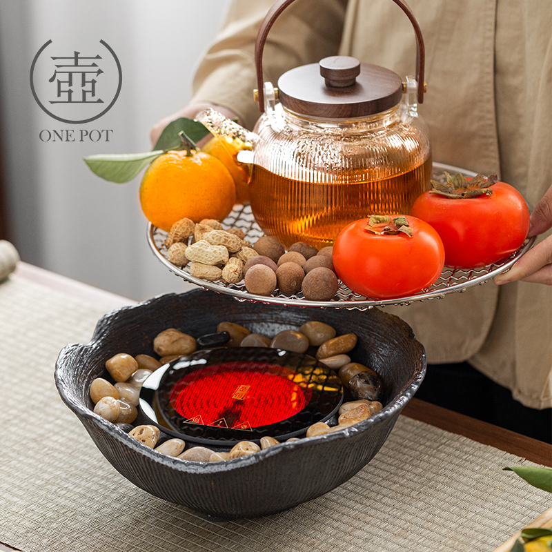 耐热玻璃煮茶壶围炉煮茶器具全套