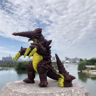 大号软胶怪兽钻地兽壬龙三头龙格古莱姆巴吉利斯模型关节可动玩具
