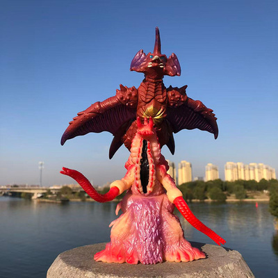 大号哥斯拉软胶异生兽佩德隆奈克赛斯戴魔飞行体戴斯特洛伊亚玩具