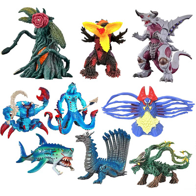 软胶大号怪兽软胶关节可动模型