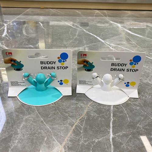 6059.救命小人洗水盆洗碗池地漏盖防塞堵塞头堵水厨房洗手池塞