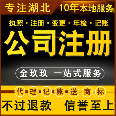 武汉东湖新技术开发区汉口北武昌区公司注册营业执照代理记账报税