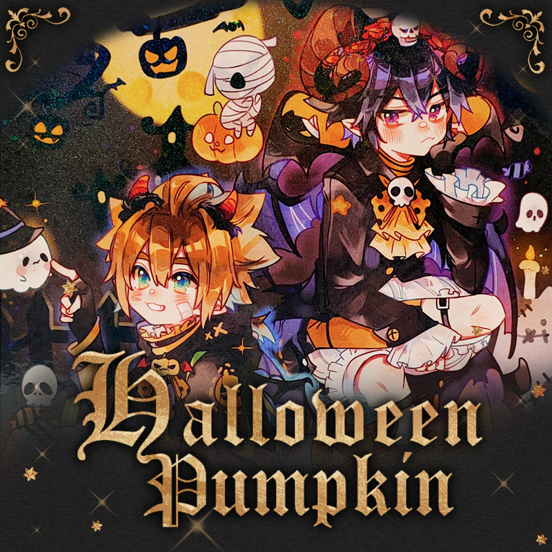 凹凸世界万圣南瓜主题同人周边徽章立牌色纸动漫二次元同人周边