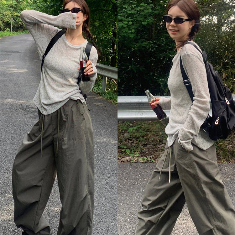 辣妹轻薄微透长袖t恤女夏季外搭设计感小众防晒上衣针织空调罩衫,女装/女士精品,T恤,淘宝优惠券,粉丝福利购,淘宝优惠卷