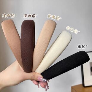 韩国网红2025年新款宽边海绵发箍高颅顶小众压发头箍显脸小女发卡