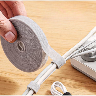 数据线收纳神器电脑集束线带电线固定理线器桌面整理魔术贴扎带