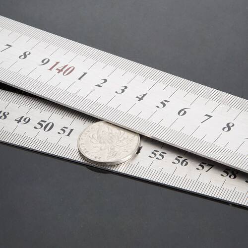 钢尺30厘米加厚钢板尺15/20/30CM不锈钢直尺绘图测量工具尺子铁尺