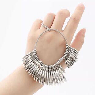 港度戒指圈环测量工具手指戒圈尺寸尺码大小测量圈手寸戒指量号器