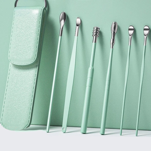 挖耳勺套装掏耳朵神器螺旋式专业扣耳屎家用宝宝儿童专用采耳工具