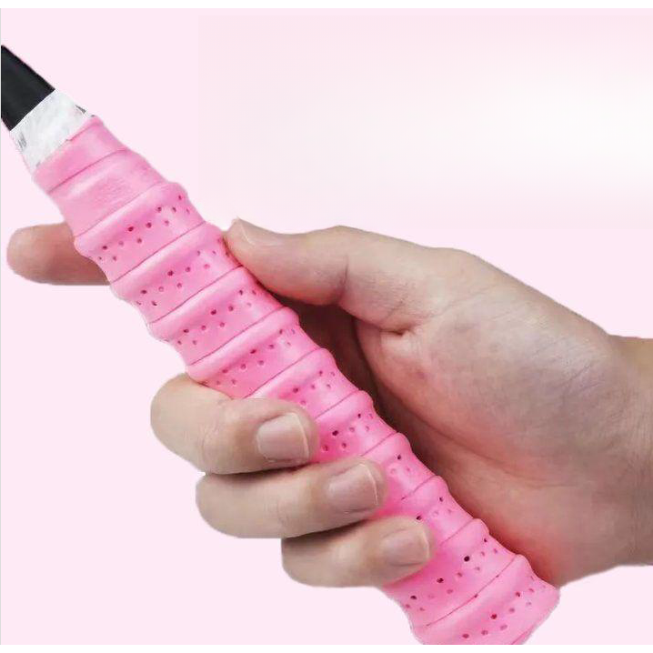 羽毛球拍手胶防滑防磨龙骨吸汗带覆膜粘性打孔鱼竿缠把厚网球手胶