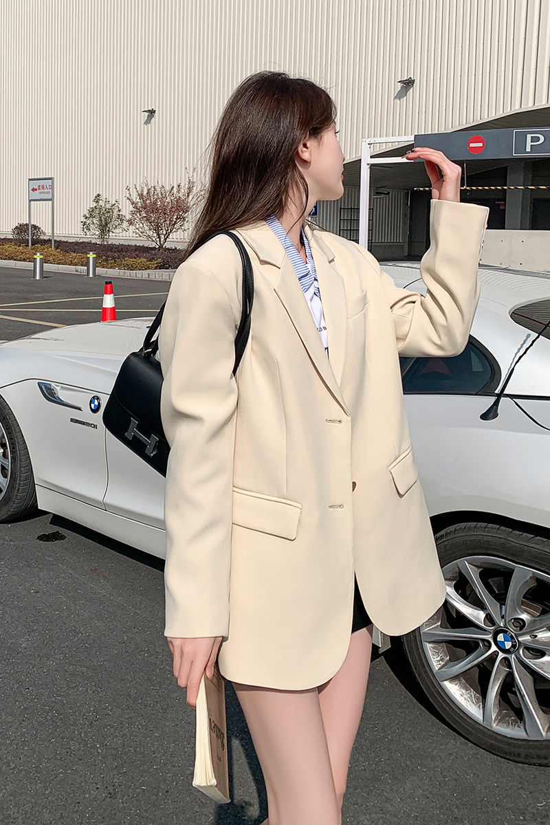 【新款现货】韩版通勤西装外套6062-P130-K188,女装短外套,2C355