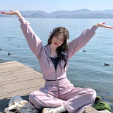 好卖大货，春款学院风休闲背心三件套2C355-6213-p190-k308，女装套装/套裙，2C355