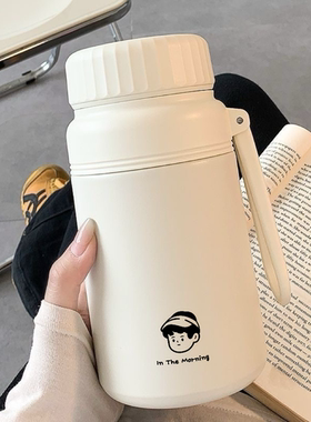 316不锈钢网红爆款可爱韩式便携茶水分离大容量保温壶女可爱简约