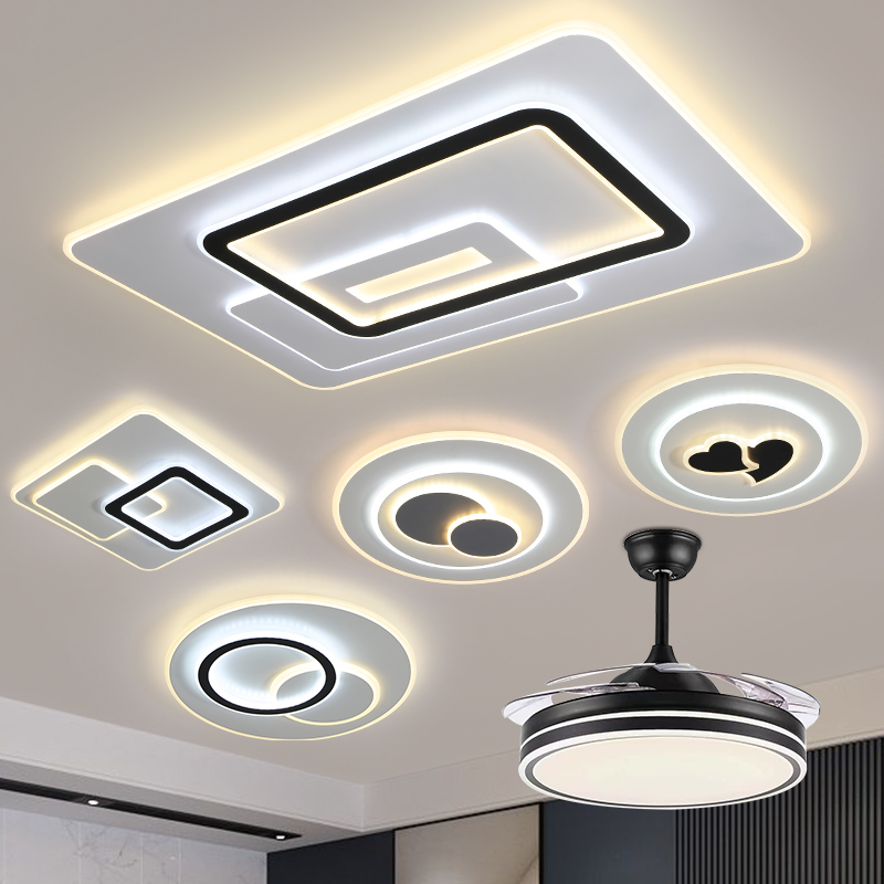 卧室客厅灯2023年新款吸顶灯现代简约中山灯具全屋组合套餐防蚊虫