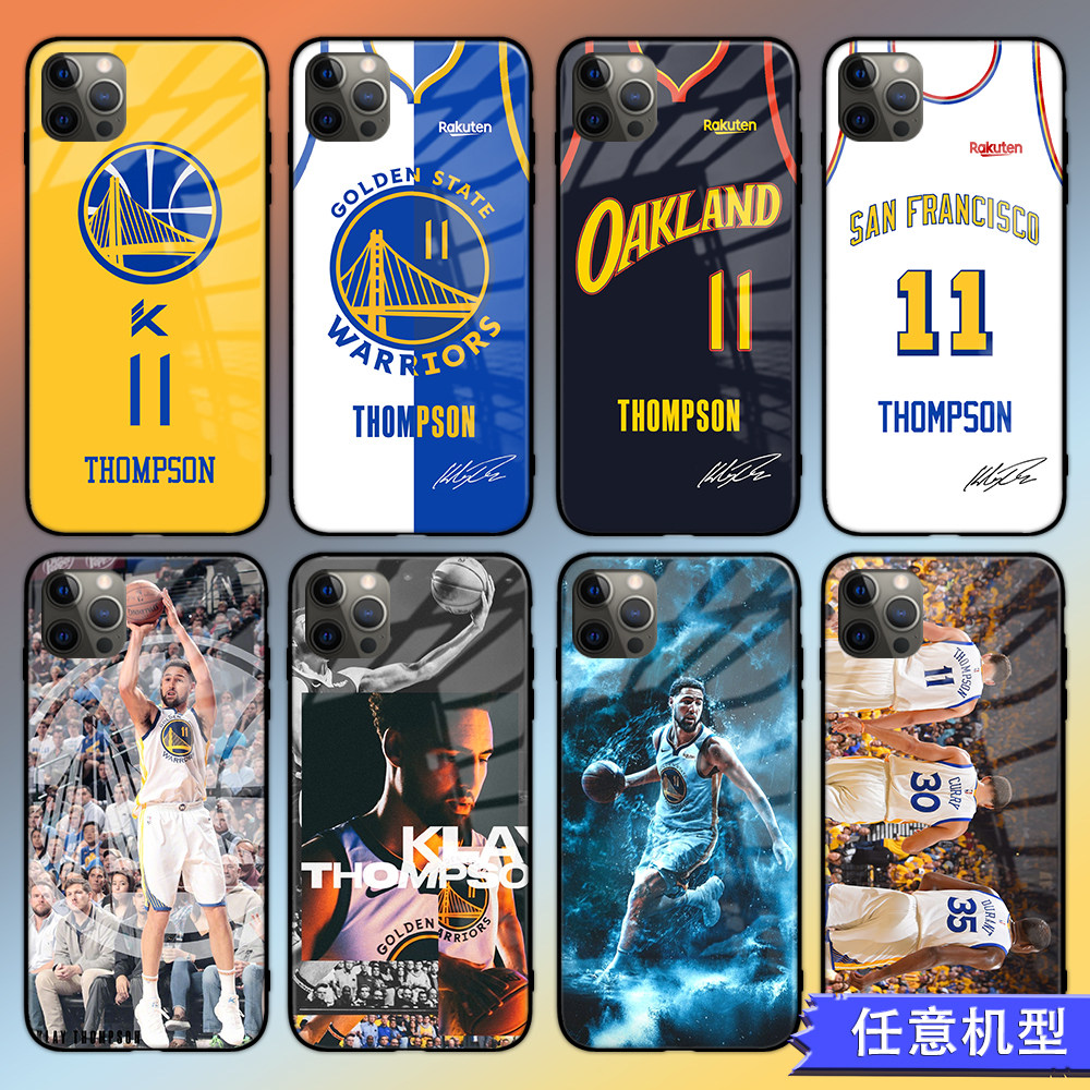 NBA金州勇士克莱汤普森手机壳适用苹果14/13/12华为P50荣耀90Nova9Reno6X60一加11VIVOS17红米K60小米12SUpro
