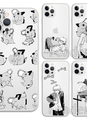 电锯人电次手机壳适用苹果14/13/12ProMaxXR华为P40Pro荣耀50vivoIQOONEO7小米13ULtRA红米K60RENO7PROMATE50