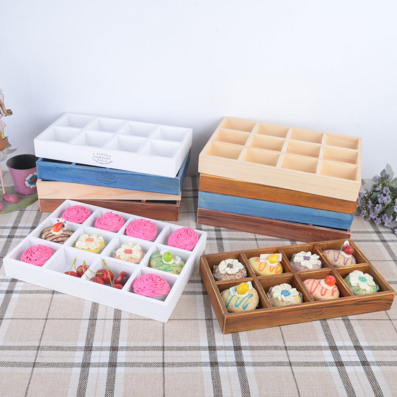 复古风桌面甜品台纸杯点心收纳架