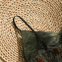 A unique and chic French printed V-neck halter top for women to wear as a base layer and a strapless top with a bra thumbnail 6