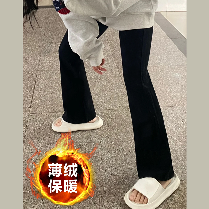 黑色长裤西装裤百搭休闲高腰