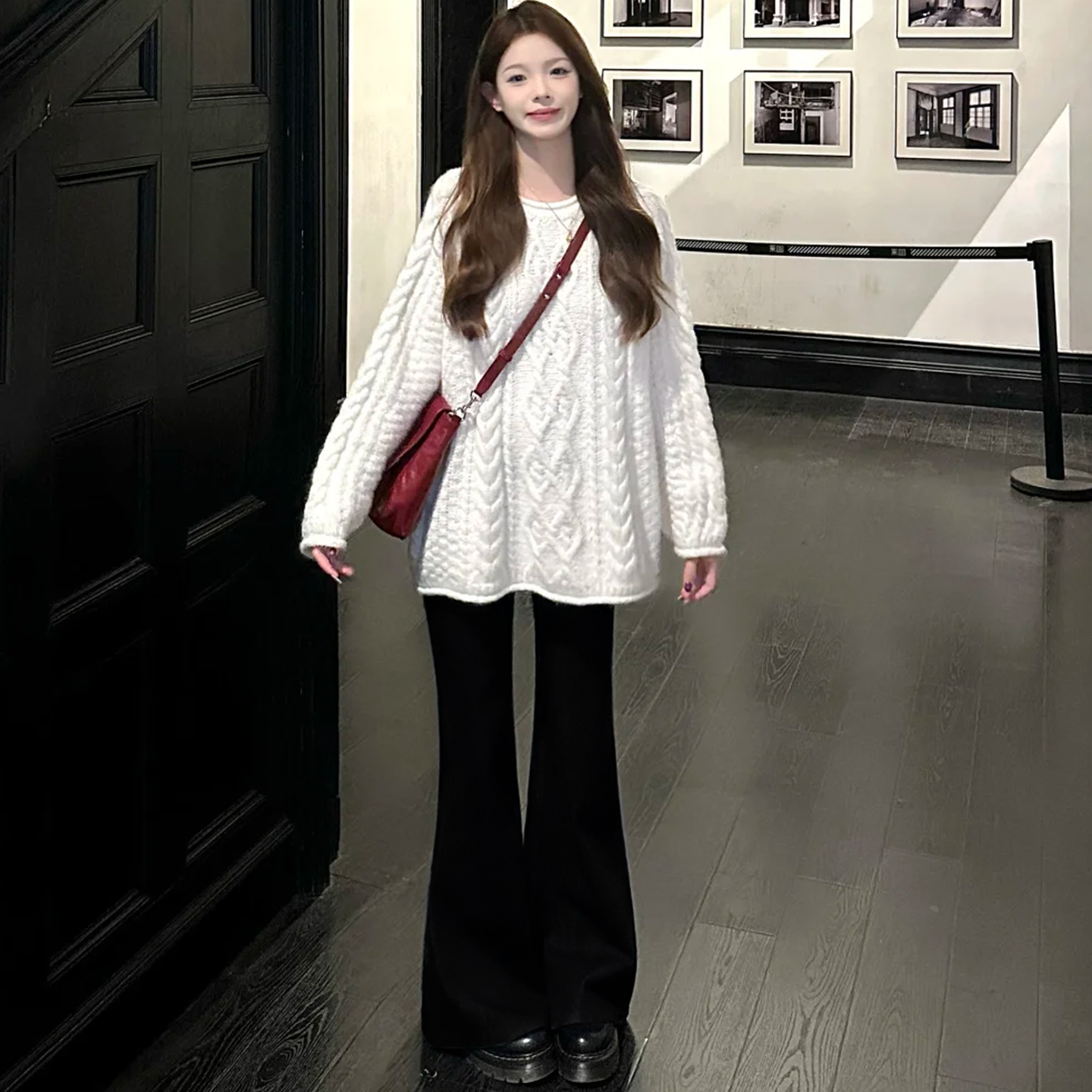 黑色裤子女小个子显瘦2025秋新款