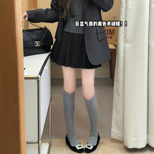 黑色百褶裙女秋2025新款 jk半身裙 小个子短裙a字显瘦包臀毛呢冬季