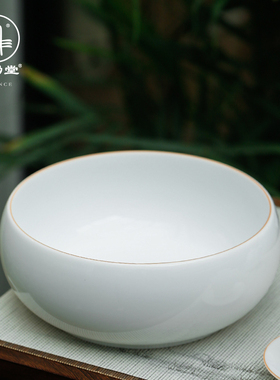 三勤堂圆融茶洗陶瓷家用茶道功夫茶具水洗茶杯盆水盂笔洗零S71024