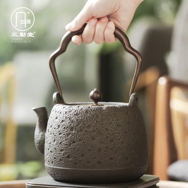 三勤堂 易水纯手工铸铁壶老铁壶煮茶器煮水泡茶壶烧水壶家用铁壶