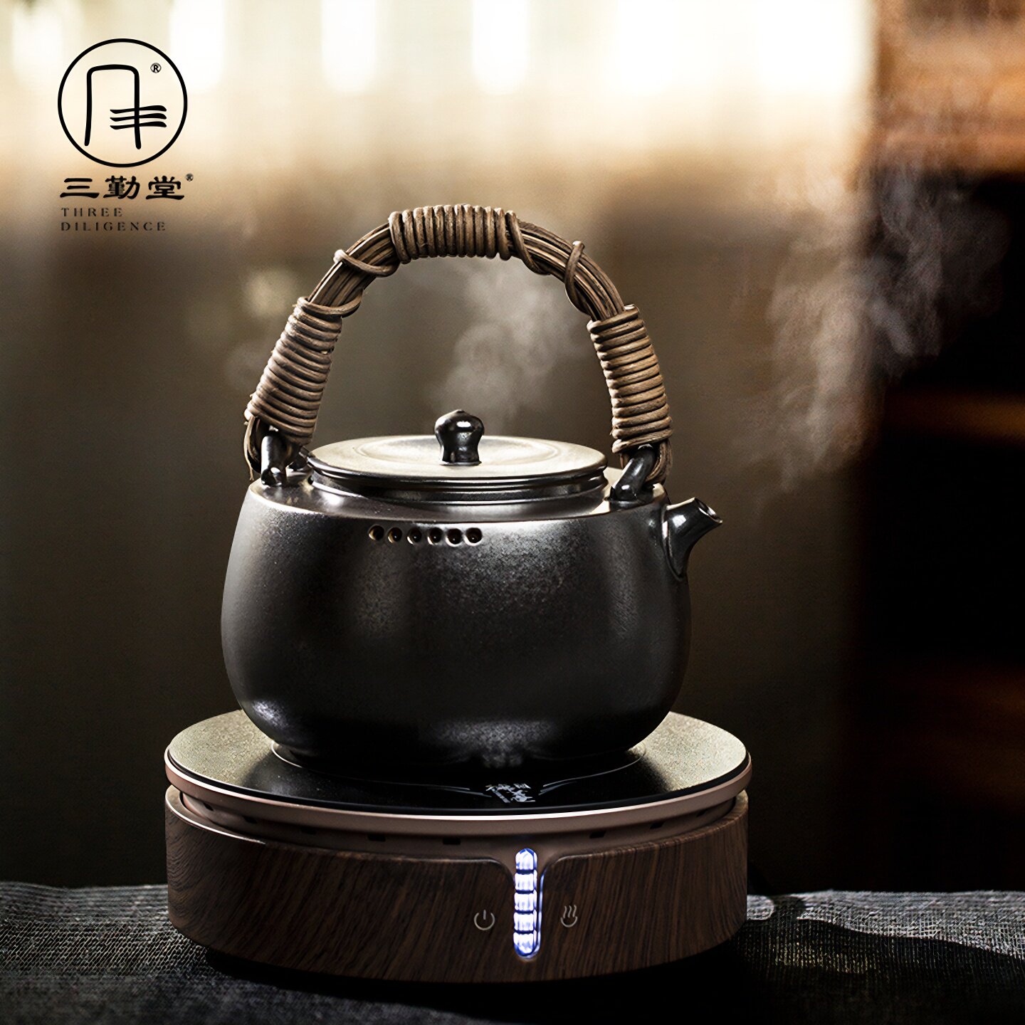 三勤堂大容量烧水煮茶壶普洱白茶专用煮茶器家用景德镇陶壶单茶壶