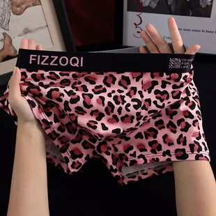 内裤 衩裤 可爱纯棉透气舒适四角潮流男生性感平角短裤 裤 头 个性 男士