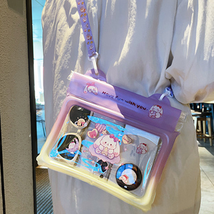 防水袋可触屏大容量气囊密封袋透明漂流游泳浮潜防水包可斜挎