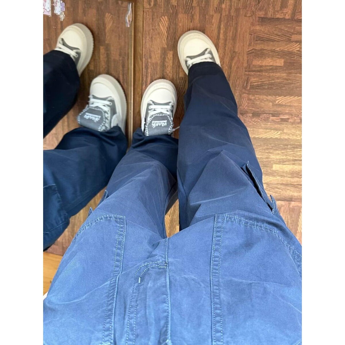 春夏新美式复古工装裤高街小众设计感大口袋宽松痞帅NB390P55特,男装工装外套,电商D256-2(原A064-2)