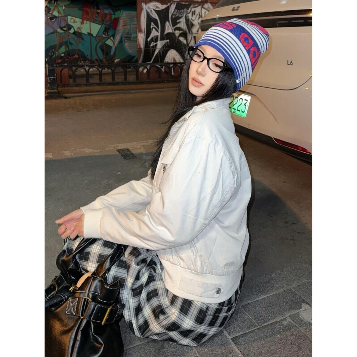 复古双拉链短款修身立领夹克男女春秋新款工装外套潮WT01P80,男装夹克,电商D256-2(原A064-2)