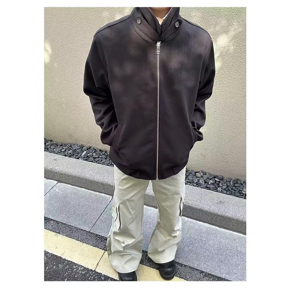 痞帅外套男ins高街潮牌港风日系原宿风宽松假两件夹克NB15P75,男装夹克,电商D256-2(原A064-2)