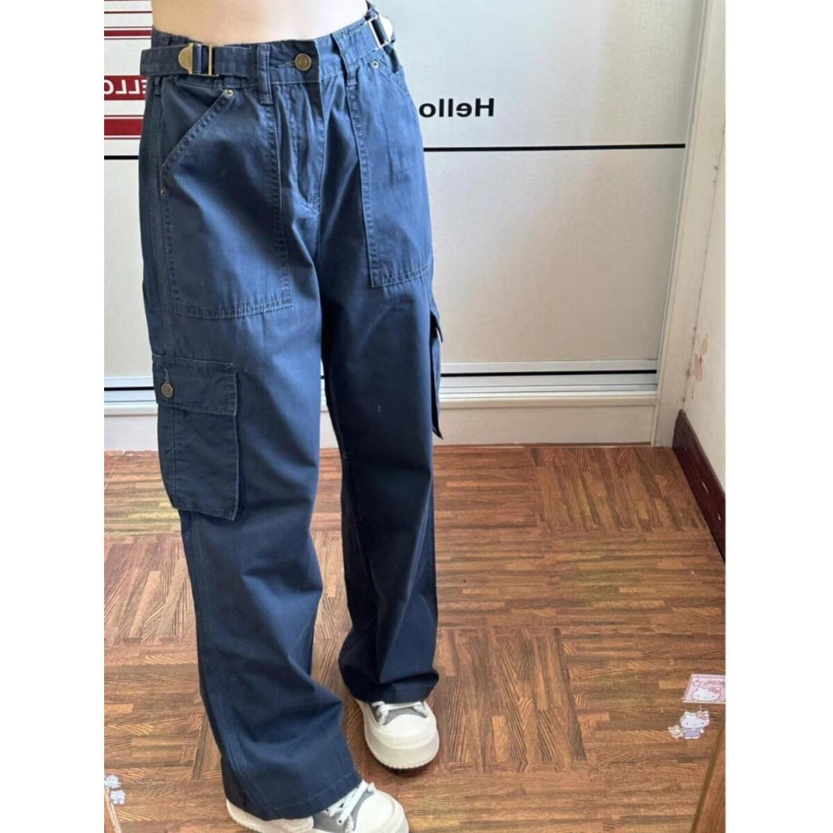 春夏新美式复古工装裤高街小众设计感大口袋宽松痞帅NB390P55特,男装工装外套,电商D256-2(原A064-2)