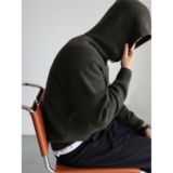 美式复古毛衣男休闲内搭保暖针织打底衫男士连帽线衣NB322p65，男装T恤，电商D256-2(原A064-2)