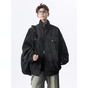秋痞帅外套男高街潮牌港风日系原宿风韩版潮流宽松夹克PJ13 P90图片