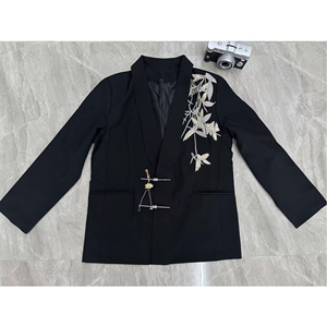 新款结婚西服订婚西装风唐装新中式男装新郎婚礼服NB316 P85图片
