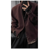 新款开衫毛衣美式复古休闲慵懒风V领针织衫男纯色外套潮NB385P75，男装针织衫/毛衣，电商D256-2(原A064-2)