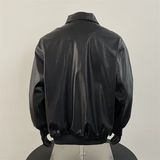 欧美街头潮流宽松机车服皮衣高级感飞行员PU皮夹克外套PJ09P60，男装皮衣，电商D256-2(原A064-2)