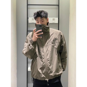 锦棉皱刺绣防晒外套 军绿色 杏色 黑色M到3XL2025年潮 887 P40特图片