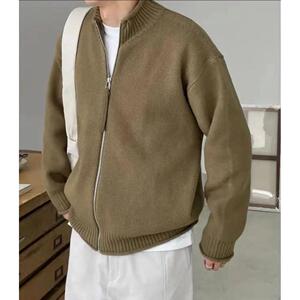 针织开衫外套男士毛衣线衣潮牌夹克宽松休闲上衣服NB202 P55图片