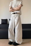 港风潮男夏季新款牛仔裤嘻哈ins潮高街潮流痞帅长裤Q24P55，男装牛仔裤，电商D256-2(原A064-2)