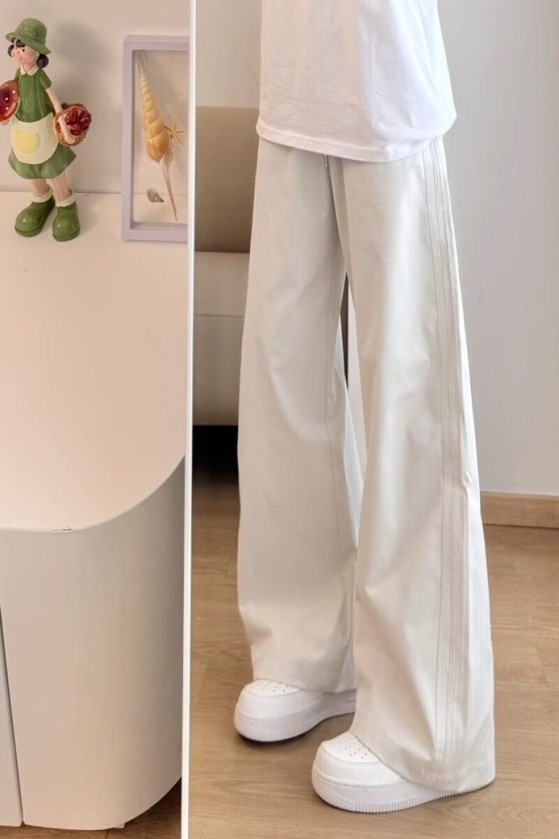 美式斜切休闲裤夏季速干冰丝弯刀工装裤子宽松直筒阔腿裤290 p30图片
