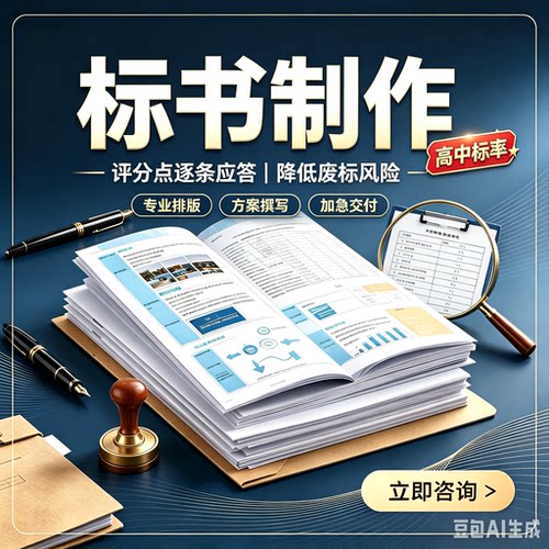 标书制作投标文件代写工程采购慰问品物资类标书撰写加急高中标率