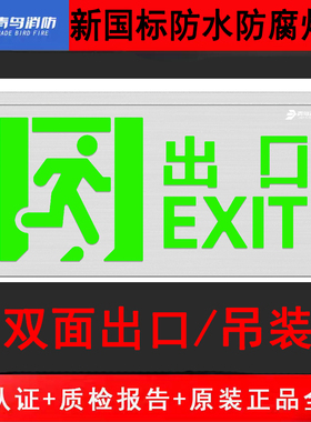 北大青鸟新国标防水灯 吊装双面出口J-BZ-ACJ(2Ⅱ)-117D2E防腐WF2